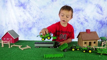 Toy Scouts boy Plays with Tractor Toys for Kids-irJhpS-V7lA