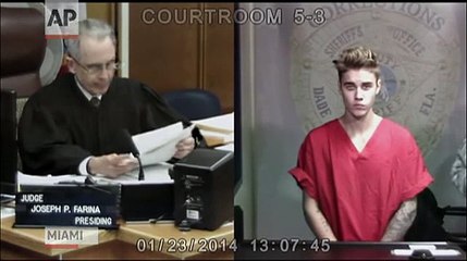 Justin Bieber - Ses yeux changent de couleur lors de son passage en justice