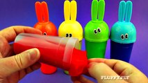 Learn Colors with Slime Bunny Surprise Toys for Kids Donald Duck Lalaloopsy Minions Shopkins-iOGL1J