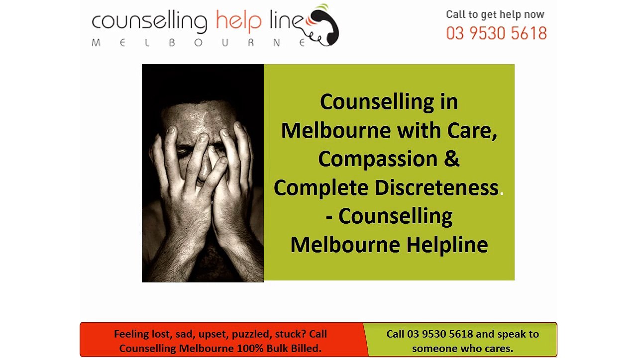 Counselling in Melbourne with Care, Compassion & Complete Discreteness