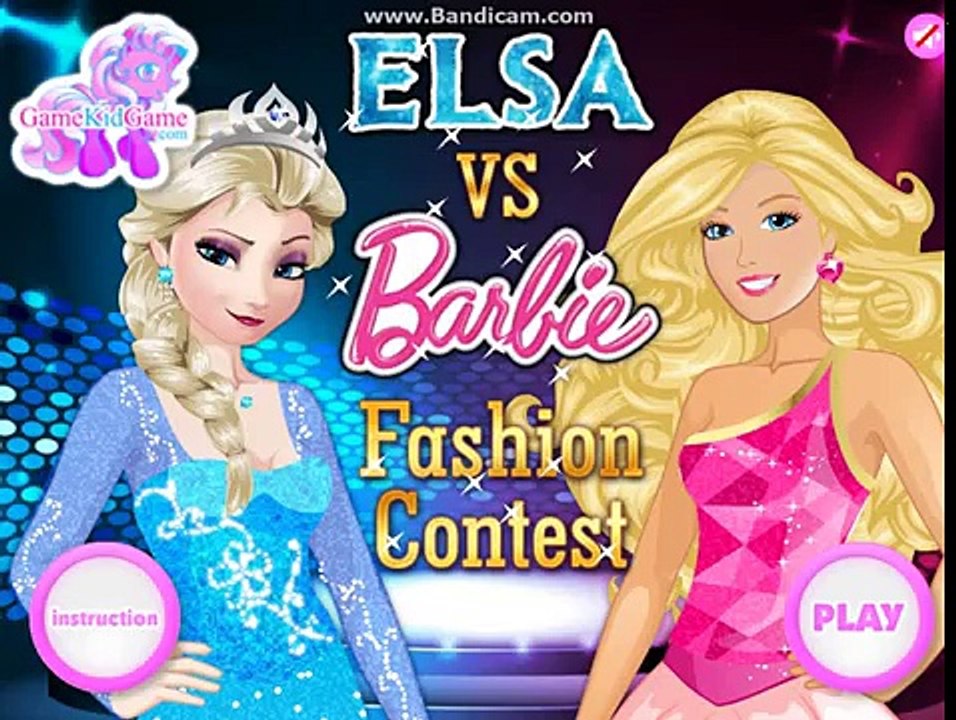 Elsa vs Barbie Fashion Contest no Jogalo
