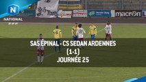 J25 : SAS Épinal - CS Sedan Ardennes (1-1), le résumé