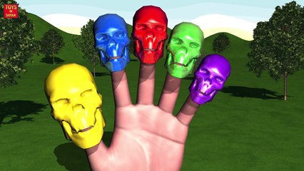 SPIDER-MAN RIDE SKELETON BANANA CAR CANDY Finger Family & MORE | Nursery Rhymes In 3D Anim