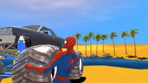 Disney Cars: Course de voiture avec Spiderman et Flash Mcqueen