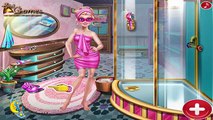 La Princesa De Disney Frozen Elsa, Enredados Rapunzel Y Super Barbie Sauna Coqueteando Juegos Compil