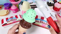 Ice Cream Cone Playset Melissa & Doug Toys Play Doh Ice Cream Parlor Toy Food Heladería He