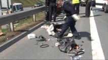 15 Temmuz Şehitler Köprüsü Girişinde Motosiklet Kazası: 1 Yaralı