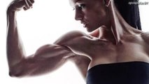 Bodybuilders and athlete muscle.women in ticking muscles.筋肉のカチカチの女性たち