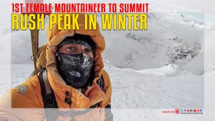 Rush Peak In Winter 1st Female Mountaineer To Summit