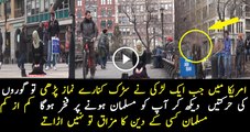 Muslim Women Hara-ssed For Praying In Public With A Hijab!