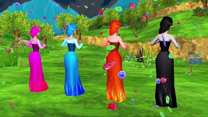 Colors Frozen Elsa Ringa Ringa Roses, Row Row Row Your Boat Nursery Rhymes For Children, K