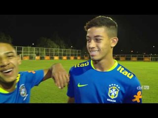 Seleção Brasileira Sub-17: Brenner e Matheus Stockl falam de clima para a final