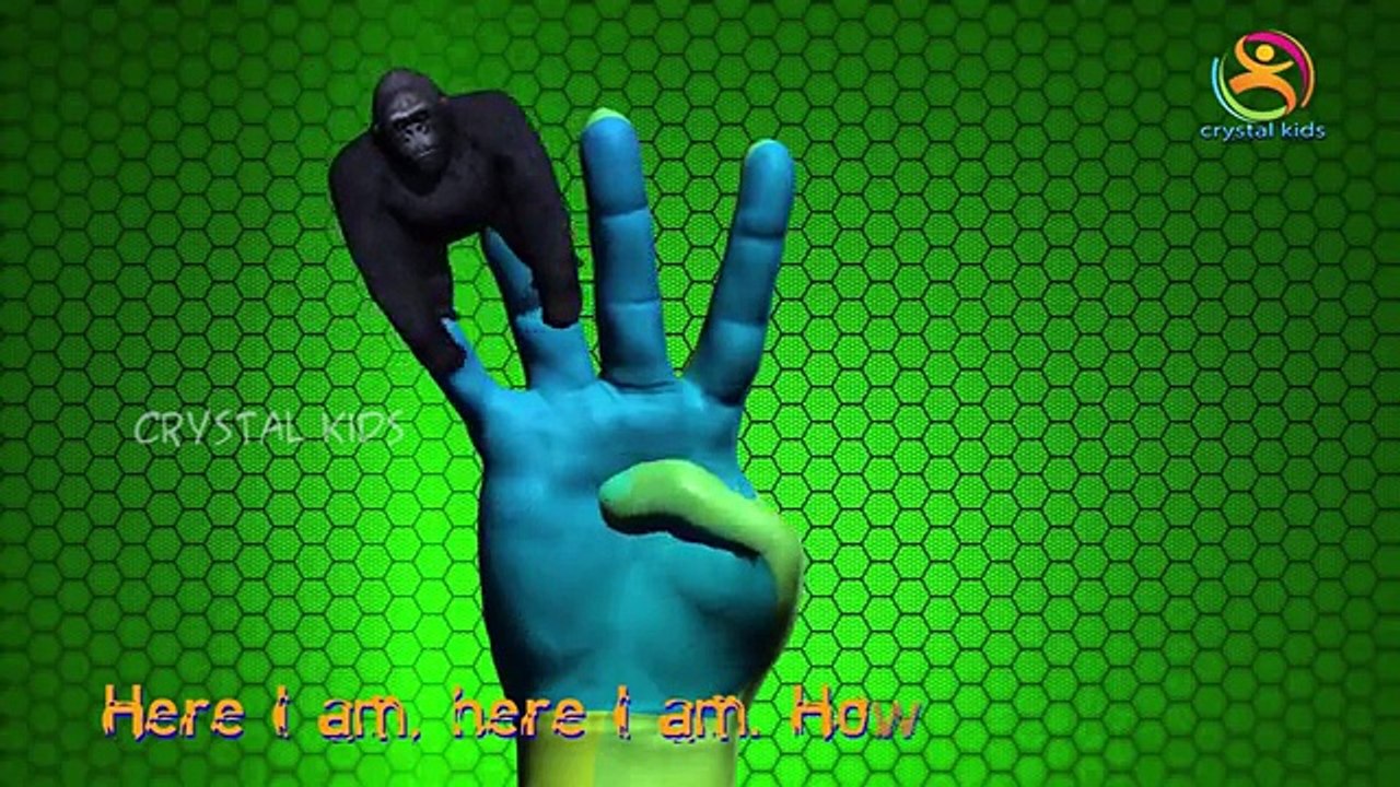 dinosaurio Dedo de la Familia de la Guardería de los Niños 3d inglés Rimas | Animados los Animales de la Colección