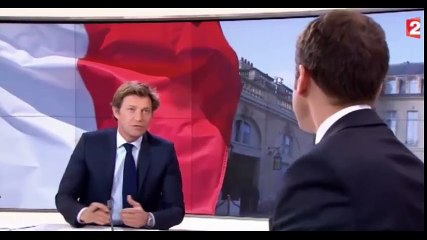 Regardez : Agacé par une question de Laurent Delahousse, Emmanuel Macron s’énerve