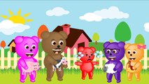 Mega Gummy bear crying crashed from cycle finger family nursery rhymes for children | Gumm