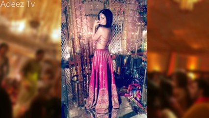 Ushna Shah at Gulrukh Shafique and Momin Malik's Mehndi Ceremony