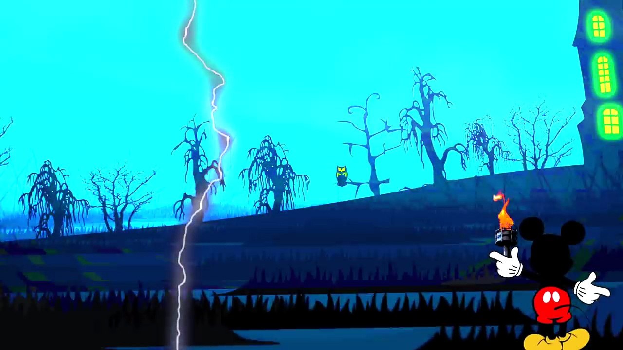 Mickey Mouse Monster Cemetery Adventure Finger Family Song!