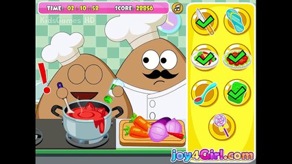 Pou Kitchen Slacking - Funny Game for Kids