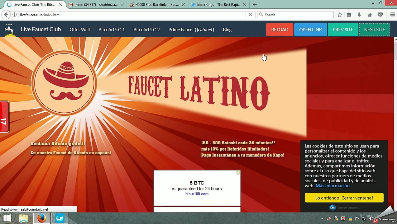 The Exclusive Bitcoin Faucet Rotator-Earn 25000 satoshi in 1 hout