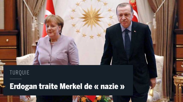 Le président turc Erdogan reproche des pratiques nazies à Angela Merkel