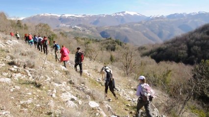 Tải video: DOM.29-1-17- DAL PAESE DI ROVIANO AL MONTE S.ELIA SUI MONTI LUCRETILI.