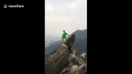 Risky photo leads to man falling down cliff