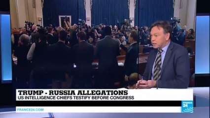 US Intelligence chiefs testify on Russia hacking allegations: "a very tricky position for James Comey"