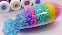DIY How To Make Colors Rice Cocktail Learn Colors Glitter Slime Clay Toys Jingle Jingle Li