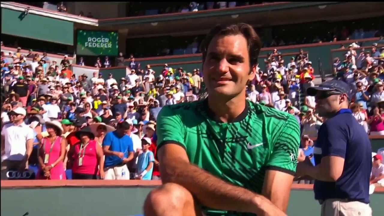 Wawrinka pleure et insulte (en rigolant) Roger Feder en finale d'Indian Wells