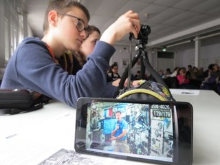 Les collégiens de Behren participe à une conférence en direct avec Thomas Pesquet