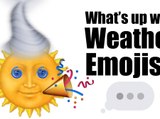 What's up with weather emojis?