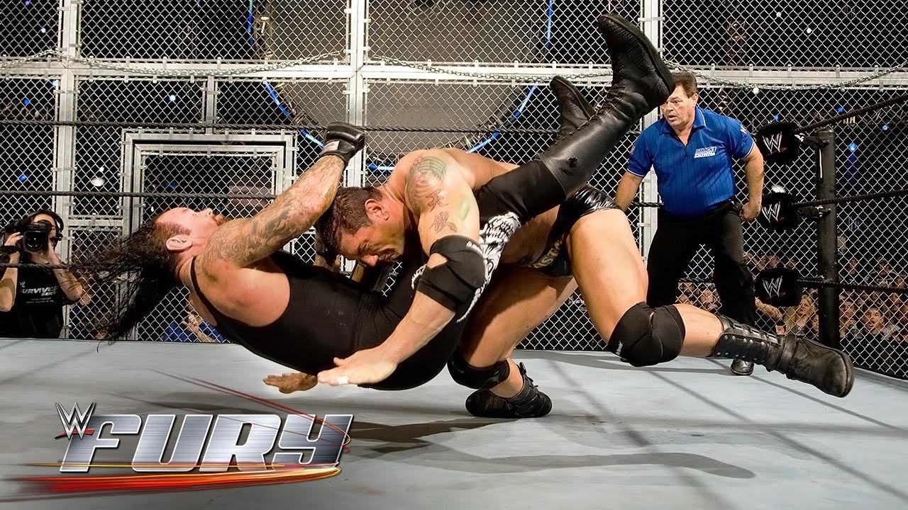 18 moves on the Elimination Chamber%27s steel floor- WWE Fury_HD