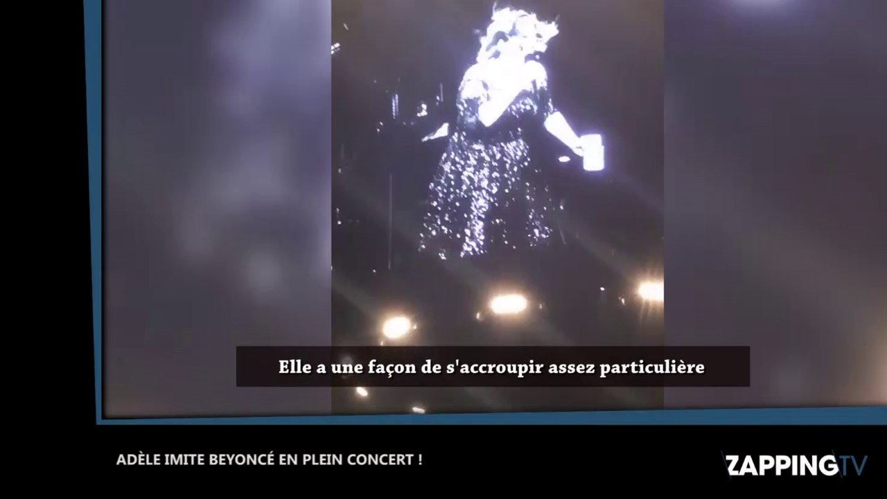 Adèle parodie Beyoncé en plein concert (vidéo)