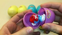 30 Play Doh Surprise Eggs Kinder surprise eggs unboxing Cars 2 Mickey Mouse Dora the Explo