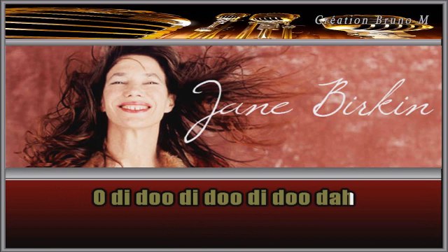 Jane Birkin - Di Doo Dah KARAOKE / INSTRUMENTAL