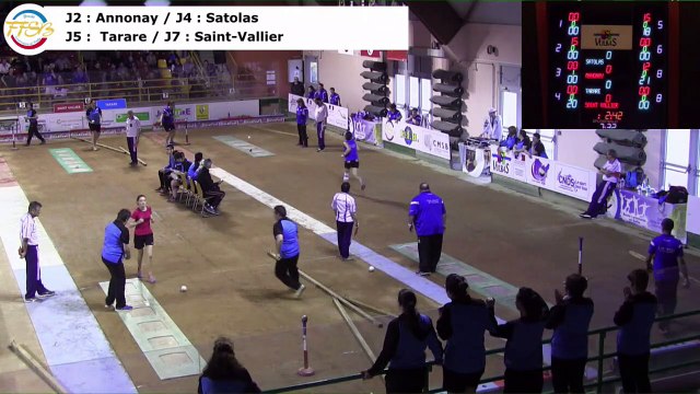 Premier tour, tir rapide en simple, finales National 2 féminine et masculine, France Clubs, Sport Boules, Saint-Vulbas 2017