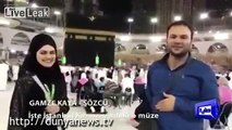 Turkish Tv Anchor Proposed his Future Wife In front of Holy Kaba