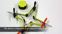 Grâce à sa flexibilité, ce drone peut résister aux chocs