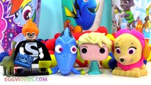 Play Doh Dippin Dots Surprise Toys in Cups Disney Frozen Paw Patrol Finding Dory Good Dino