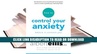 ePub How To Control Your Anxiety Before It Controls You Full Download