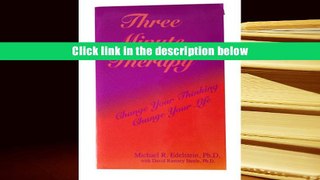 Audiobook  Three Minute Therapy: Change Your Thinking, Change Your Life Pre Order