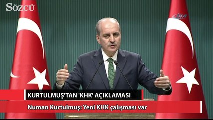 下载视频: Numan Kurtulmuş: Yeni KHK çalışması var