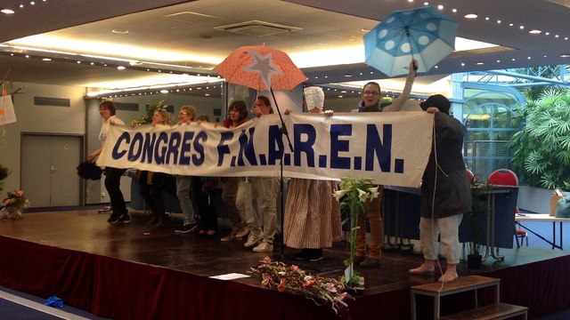 Congrès FNAREN 2017 - Passation Banderole Hyères-Rouen