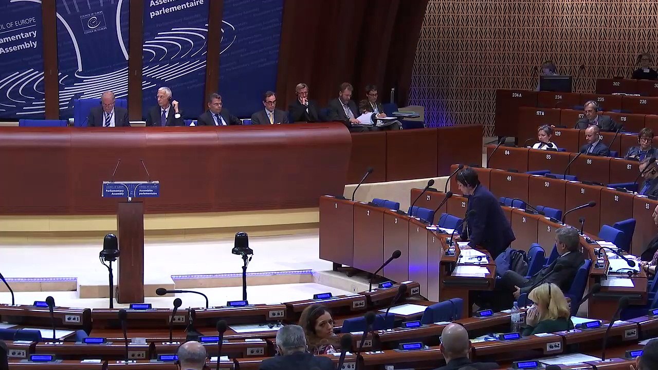 Intervention à l'Assemblée Parlementaire du Conseil de l'Europe