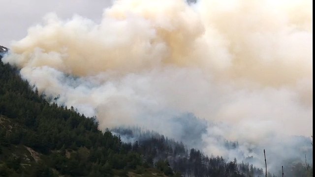 Un important feu de foret en cours dans le Queyras