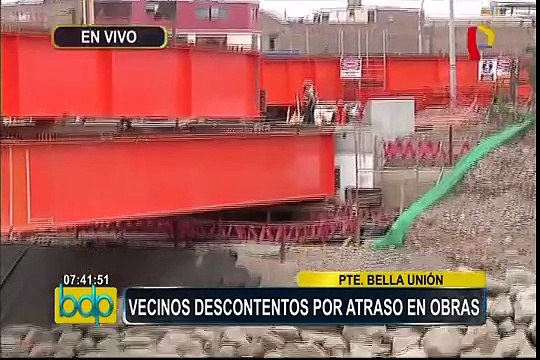 MML: avance de obras en nuevo puente Bella Unión están al 60%