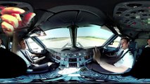 360° cockpit view   SWISS Airbus A320   Geneva – Zurich injected