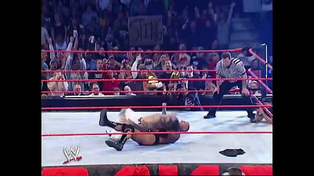 Jeff Hardy uses the People's Elbow on The Rock- Raw, April 7, 2003