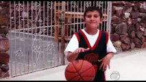 Disabled Basketball Player is Given Help by Opposing Player to Score a Shot