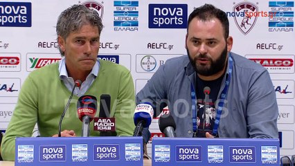 29η ΑΕΛ-Ξάνθη 1-0 2016-17 Συνέντευξη τύπου (Novasports)